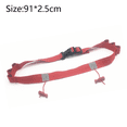 thumbnail image 2 of Cinturón digital para correr, triatlón y maratón. No requiere alfileres. Cinturón ajustable para correr, color rojo, 2 of 5