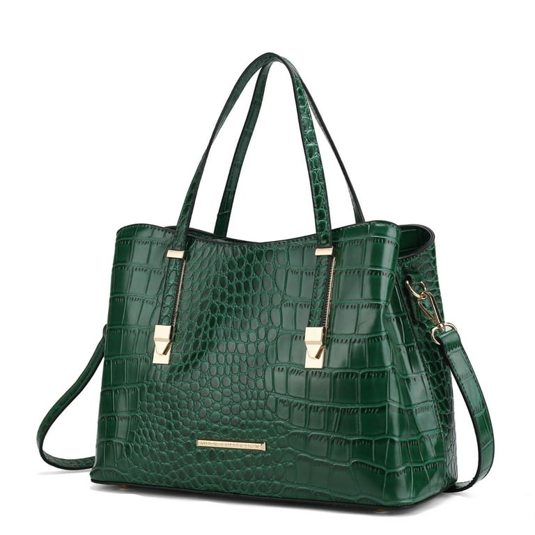 MKF Collection Aurelia Crocodile Embossed Vegan Leather Womens Tote Bag by Mia K