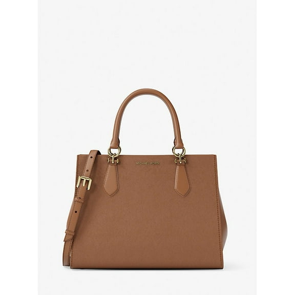 Michael Kors Outlet Marilyn Medium Saffiano Leather Satchel - Luggage