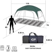 CAMPROS 6 Person Camping Tent Waterproof Windproof Family Tent, Double Layer, Portable with Carry Bag