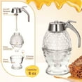 thumbnail image 7 of Deyuer 1/2Pcs Honey Dispenser Storage Jar with Stand Large Capacity Leak-Proof Design BPA Free Honey Comb Shaped Honey Pot,1pc, 7 of 7