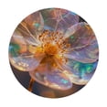 thumbnail image 4 of Acheng Round Tablecloth Large Flowers Polyester Fiber Machine Washable 38-42, 4 of 8