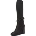 thumbnail image 6 of JUSTINREESS Holly Women's Block Heel Nubuck Leather Boot With Sock In Black Size 7, 6 of 6