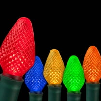 SuperBright 16 ft. 25-Light Multi-Color C7 String LED Light Set