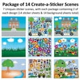 thumbnail image 2 of 14 Make-a-Sticker Scene Variety Pack (7 Different Sticker Scenes, 2 of Each Kind, Size=8.5 x11 inches), Stickers for Kids, 2 of 3