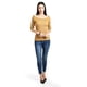 thumbnail image 1 of Blusa de canale manga 3/4 Roman Fashion / Juvenil, B2 (Mostaza) ocre M, 1 of 5