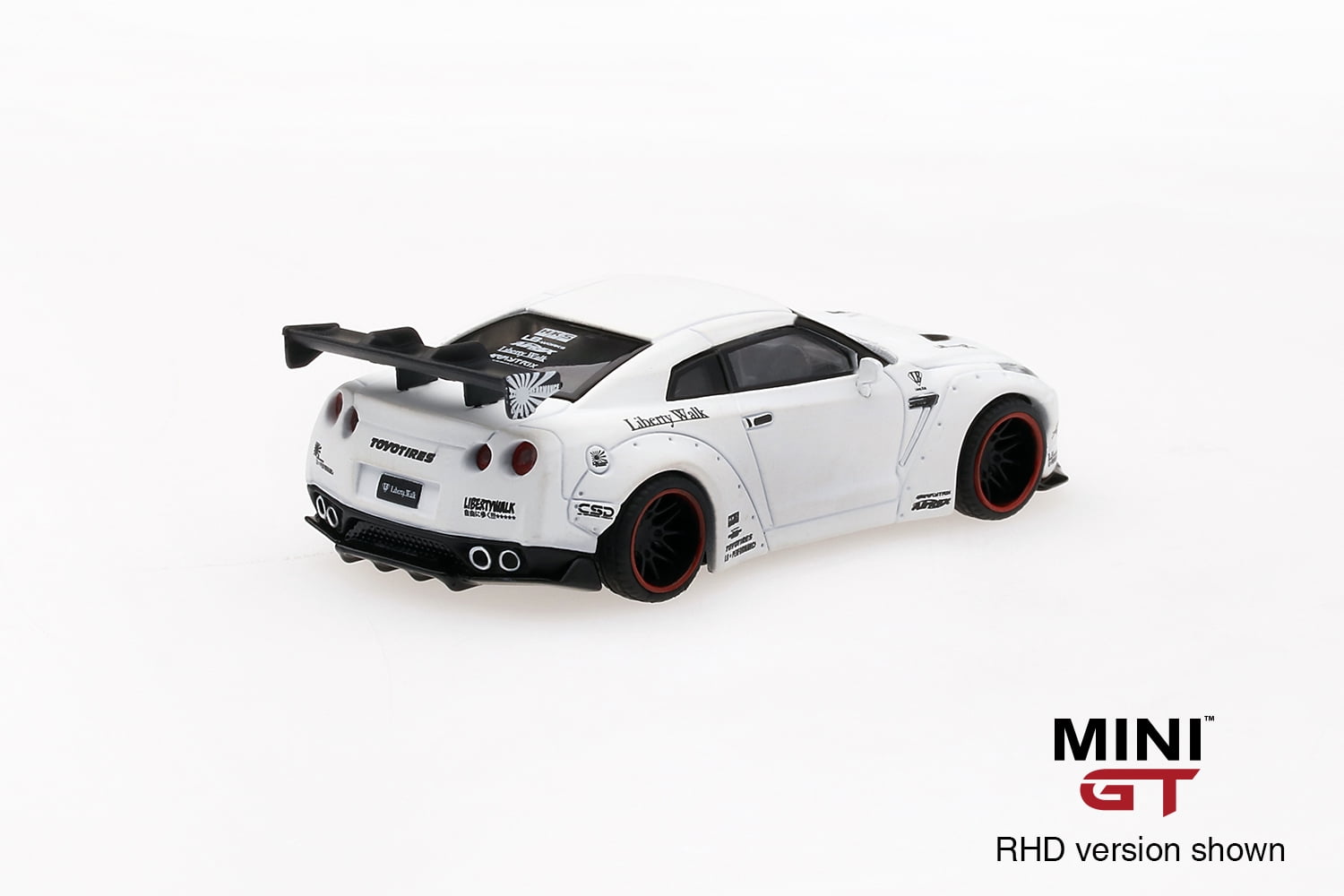 Mini GT 1:64 Liberty Walk Works /"Sora/" Nissan GT-R R35 Type I Zero Matte White