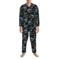 thumbnail image 3 of Daiia Cool Off-Road Vehicle for Men's Long-Sleeved Pajama Set – Soft & Comfortable Sleepwear Button-Up Pajamas Cozy Lounge Wear-X-Large, 3 of 7