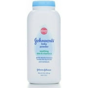 Johnson's Baby Powder Pure Cornstarch w/ Soothing Aloe & Vit E, 9oz, 5-Pack