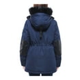 thumbnail image 5 of Rokka&Rolla Women's Winter Coat with Faux Shearling Hood Parka Jacket, 5 of 8