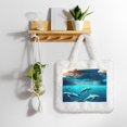 thumbnail image 5 of Rocae Hawaiian Ship Dolphin or Plush Underarm Bag White Furry Purse Handbag for Autumn and Winter, 5 of 7