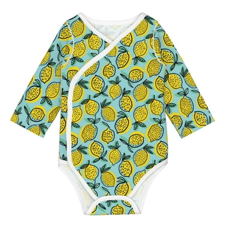 

Coaee Lemon for Soft Cotton Baby Long-Sleeve Bodysuit Girls Boys Bodysuit Romper