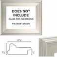 thumbnail image 3 of Creative Mark Plein Air Style Frame, Hand Leafed Silver, 14x18-2.75" Wide Moulding with 1/2" Rabbet Depth, Open Back W/O Glazing, Museum Quality, For Art Panels, Stretched Canvas, Pictures & More, 3 of 4