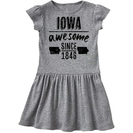 

Inktastic Iowa Awesome Since 1846 Gift Toddler Girl Dress