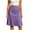 Purple, variant on Tqcoqu Women's Solid A-Line Skort High Waist Stretch Athletic Yoga Midi Skirt
