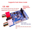 thumbnail image 3 of I2S ADC Audio I2S Acquisition Card Module Master/Slave Mode 24Bit 192K 96K 48K Multi-Functional Development Board, 3 of 5