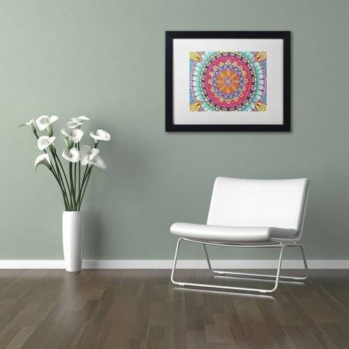 Trademark Fine Art "Summer Fun" Canvas Art by Hello Angel, White Matte, Black Frame