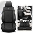 thumbnail image 3 of Fundas de asiento de coche de verano de cuero de seda Ics de alta calidad para BMW E60 F30 E46 Audi A4 B8 E39 E36 Golf Mk4 Golf 5 X5 E70 Mujeres, 3 of 5