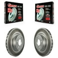 thumbnail image 1 of Genius Front Coated Disc Brake Rotors Pair for Car Land Rover Range Sport LR4 Discovery KG-100266, 1 of 9