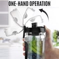 thumbnail image 3 of Water Bottle - 32oz - Leakproof With Full-Length Infusion Rod - Men Women's Ideal Fitness Gift Or For Gym, Camping, 3 of 5