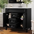 thumbnail image 4 of 36'' Bathroom Vanity with Top Sink, Modern Bathroom Storage Cabinet with 2 Soft Closing Doors and 2 Drawers, Single Sink Bathroom Vanity, 4 of 9
