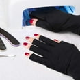 VONTER 2 Pairs UV Shield Glove Gel Manicures Glove Anti UV Fingerless