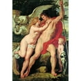 thumbnail image 2 of Peter Paul Rubens 11x14 Black Ornate Wood Framed Double Matted Museum Art Print Titled: Venus and Adonis (About 1610), 2 of 5