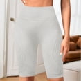 thumbnail image 4 of idosla 3D Anti Cellulite Leggings for Women Slim Compression Bermuda Short Push-Up Sculpting Yoga Pants Fitness Workout Short (Light Gray, S), 4 of 8