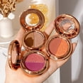 thumbnail image 4 of Two Color Eyeshadow Pearlescent Pumpkin Powder Earth Color Eyeshadow Tray, Halloween Makeup Eye Shadow, 4 of 6