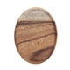 thumbnail image 2 of Plato de madera elegante redondo para alimentos, aperitivos, sushi, plato de madera para servir en casa, restaurante, 18 x 2 cm, 2 of 12
