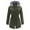 A13 Green, variant on Women's Mountain Waterproof Ski Jacket Windproof Rain Jacket Slim Fit Winter Warm Hooded Coat Grey S