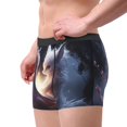 thumbnail image 2 of Yiaed Fox Couple Print Men's Soft Cotton Boxer Shorts Breathable Boxers Underwear Moisture-Wicking Underwear Stretch Boxer Briefs for Man-Large, 2 of 5