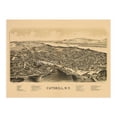 thumbnail image 6 of HISTORIX 1889 Map of Catskill New York Vintage Poster Wall Art Print, 24 x 36 Inch, 6 of 8