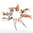 thumbnail image 2 of Cat Catnip Toy Soft: 8PCS Fake Feather Fish Mouse Cat Chew Toy Kitten Play Toy, 2 of 5
