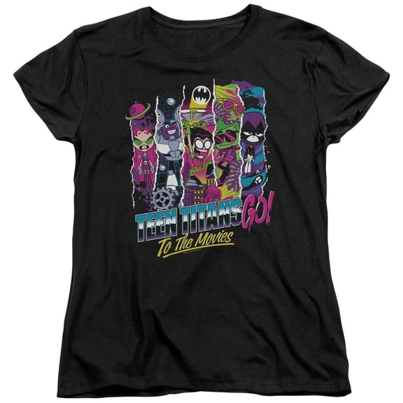 Teen Titans Go To The Movies - To The Movies - Women's Short Sleeve Shirt - X-Large