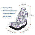 thumbnail image 5 of Yiaed Lavender Flowers Print Car Seat Covers,Universal Auto Seats Protector Fits for Car,SUV Sedan,Truck,Automotive Seat Covers & Accessories-1, 5 of 9
