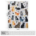 thumbnail image 4 of ARISTURING Cute Cat Blanket Animals Pet Pattern Gifts for Cat Lovers Kawaii Soft Lightweight Flannel Throw Blankets for Kids Adults, 4 of 6