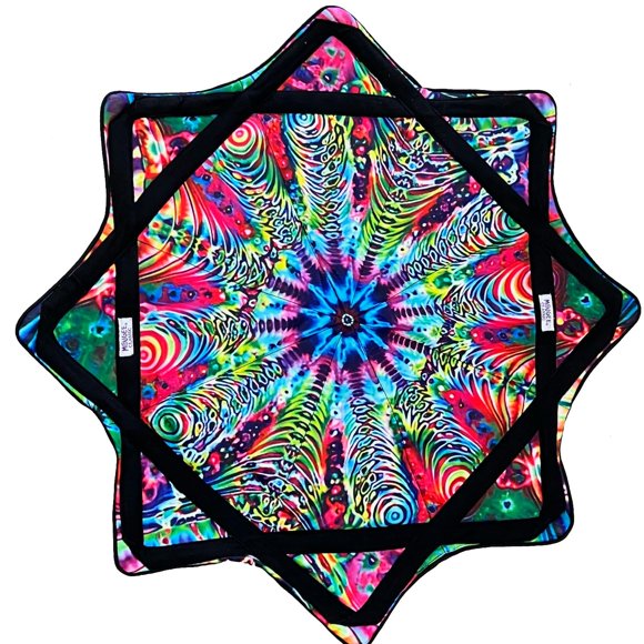 Mougee (moo-JEE) - Étoile Classique - pour Débutants & Avancés - Jouet Amusant & Stimulant - Couleurs Vibrantes & Motifs Durables - Diamètre 27 - Poids 15 Onces (Coil Cosmique)