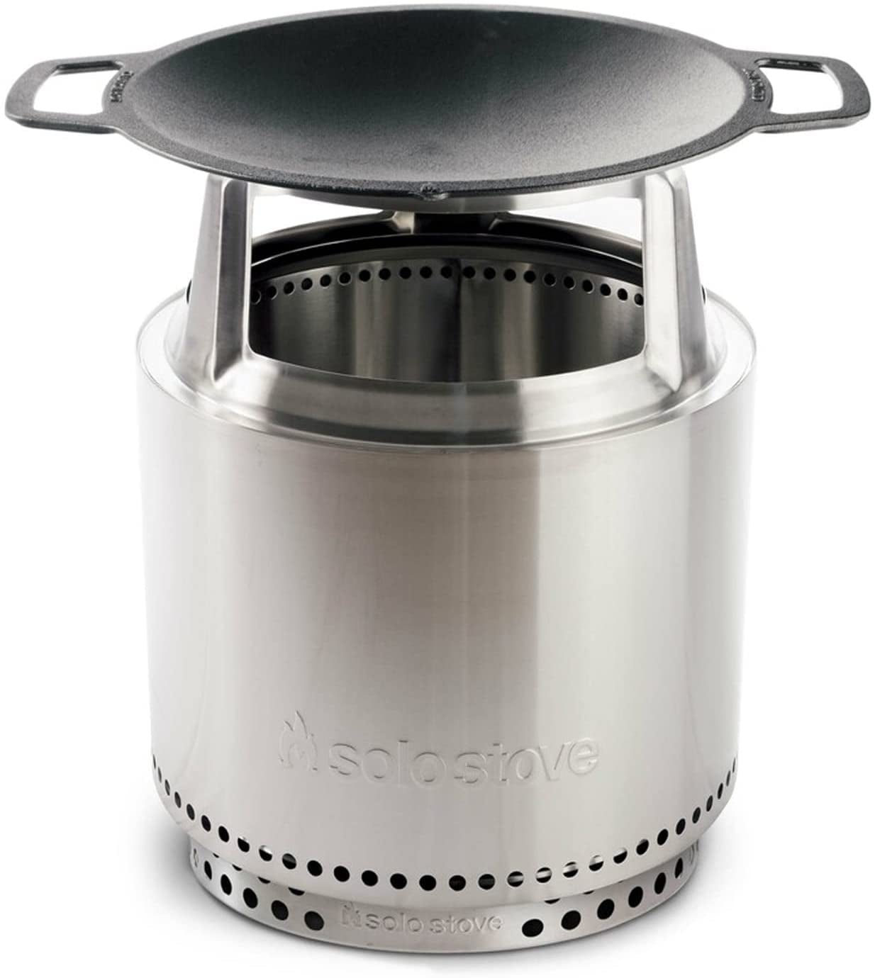 Solo Stove Bonfire Cast Iron Wok Cooking Bundle 2.0 Portable