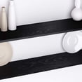 thumbnail image 4 of Livelynine Papel de contacto de madera negra para gabinete de cocina, envoltura de vinilo, papel de contacto impermeable, rollo de papel de pared negro de madera, adhesivo para encimera de cocina, pap, 4 of 8