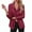 Z1 Red, variant on Women Suiting 2 Piece Peak Lapel Short Suit Sequin Detailing Long Sleeve Open Front Cardigan And Matching Skirt For Casual Wear,Red,S