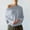 Gray, variant on Women's Off Shoulder Sweater Long Sleeve Loose Pullover Knit Jumper Knit Sweater Solid Color Casual Soft Comfy Clothes