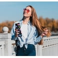 thumbnail image 4 of Colorful Mushroom Skinny Tumblers with Lids and Straws 20 OZ, Double Wall Vacuum Cute Slim Coffee Tumbler for Mushroom Lovers, 4 of 6