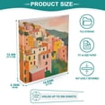 thumbnail image 3 of FORMRS 3 Ring Binder 1.5 inch with Pockets Set of 2 Clip Board 200 Sheets Capacity, Pink Cityscape Painting, 3 of 8