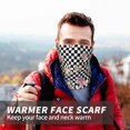thumbnail image 7 of Neck Gaiter Face Cover Scarf, Floral Flower Checkerboard 90s Y2K Soft Face Sun Mask Cover Scarf Headband Cooling Sweat Absorbing Bandanas Hiking Cycling Running, 7 of 7