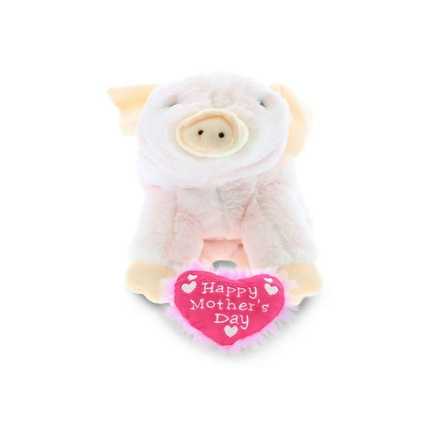 Dollibu Happy Mother's Day Stuffed Animal, Mom Heart Message Gift Teddy