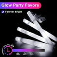 thumbnail image 6 of Eurhowing 102-Pack LED Glow Sticks, Light Up Foam Sticks with 3 Modes, LED Foam Glow Batons Flashing Party Supplies for Rally Rave Cheer, Christmas (Blue), 6 of 9
