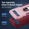 thumbnail image 5 of for Google Pixel 6 Pro Case, Slim Fit Military Grade Drop Tested Dual Layer Shockproof Case with 360 Ring Holder Kickstand Protective Rugged Car Magnetic Non-Slip Phone Case,Pink+Rose, 5 of 10