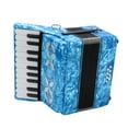 thumbnail image 4 of Acordeón 22 teclas 8 bajo Bling Bling celuloide azul cielo, 4 of 12