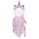 thumbnail image 1 of Atrapasueños infantil de unicornio con plumas para dormitorio de niña (rosa), 1 of 5